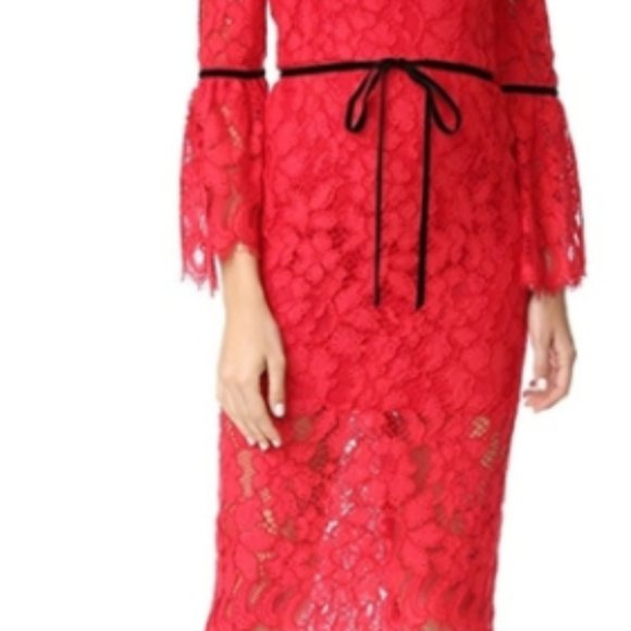 ALEXIS‎ red lace odette dress - Picture 1 of 3